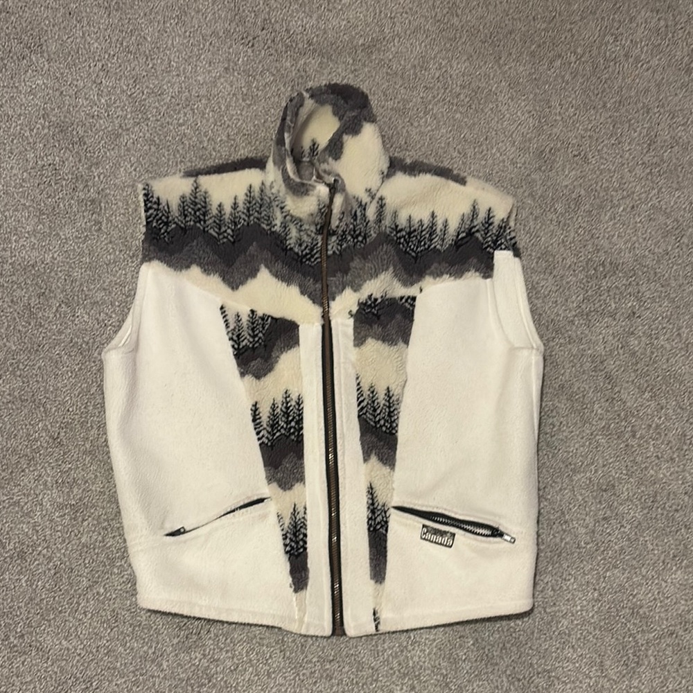 Women's Patterned Fleece Vest
